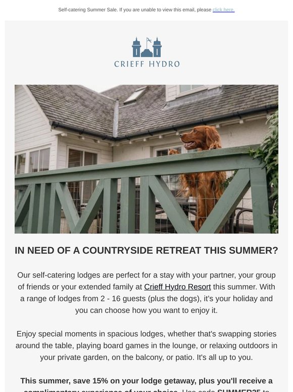 Summer lodge stays from £187 per night ☀️🏠