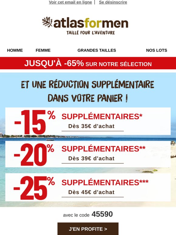 Jusqu'à -25% de Réduction Supplémentaire