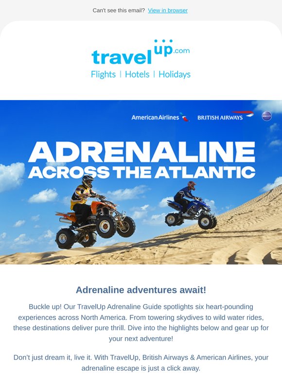 Adrenaline Awaits in 6 Thrilling Destinations!
