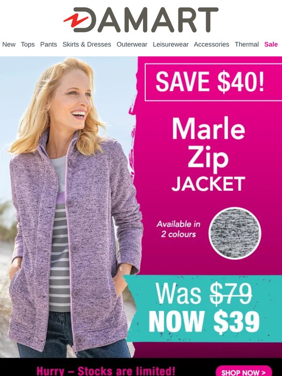 Save $40 on Our Marle Zip Jacket!