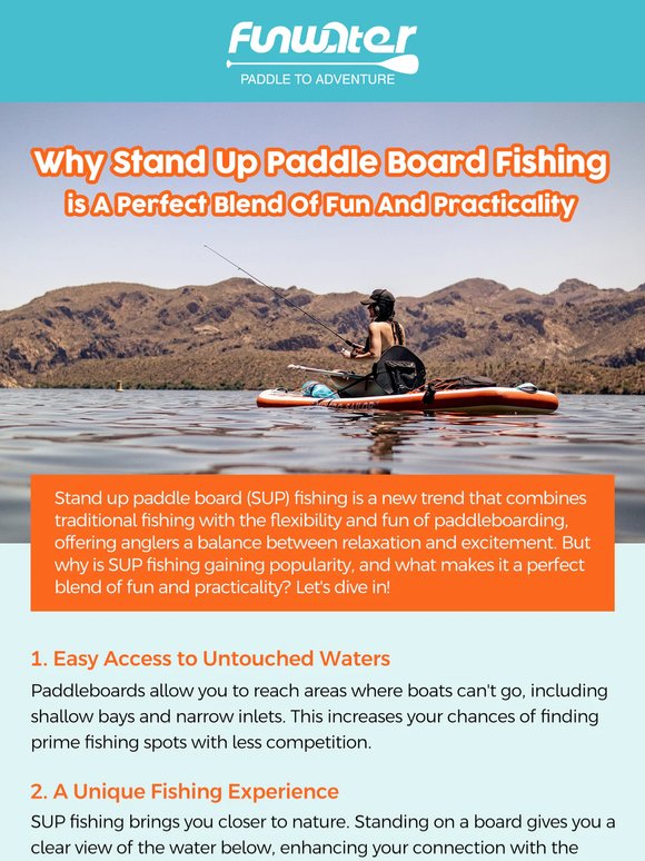 Try Paddle Board Fishing – The Perfect Blend of Fun & Practicality!