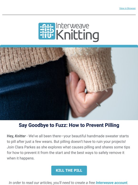 Are your knits pilling? We can help!