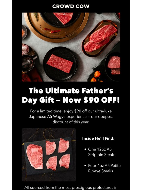 Wagyu Wed: Save $90 on an A5 Wagyu Gift Pack