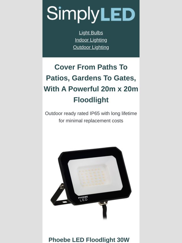 Don't miss our best domestic floodlights