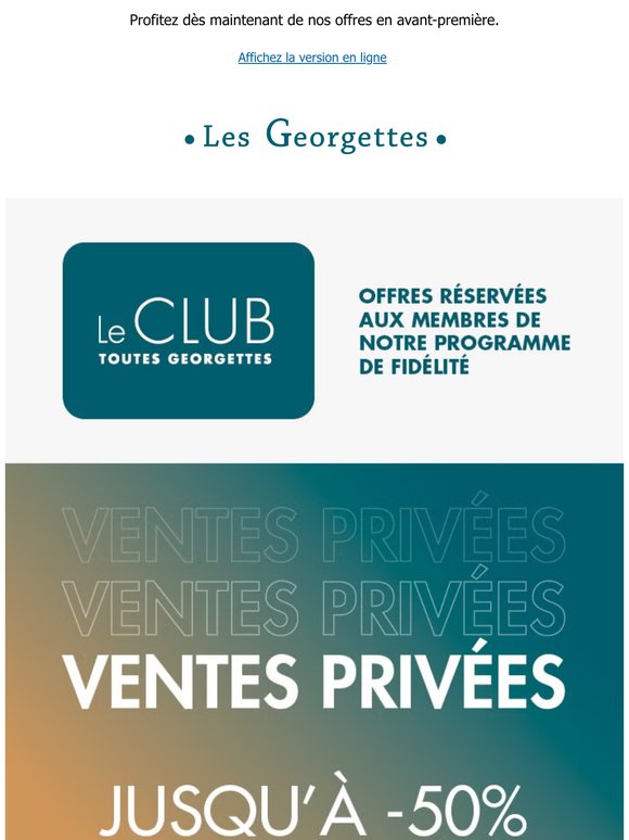 Ventes privées : votre accès en avant-première !