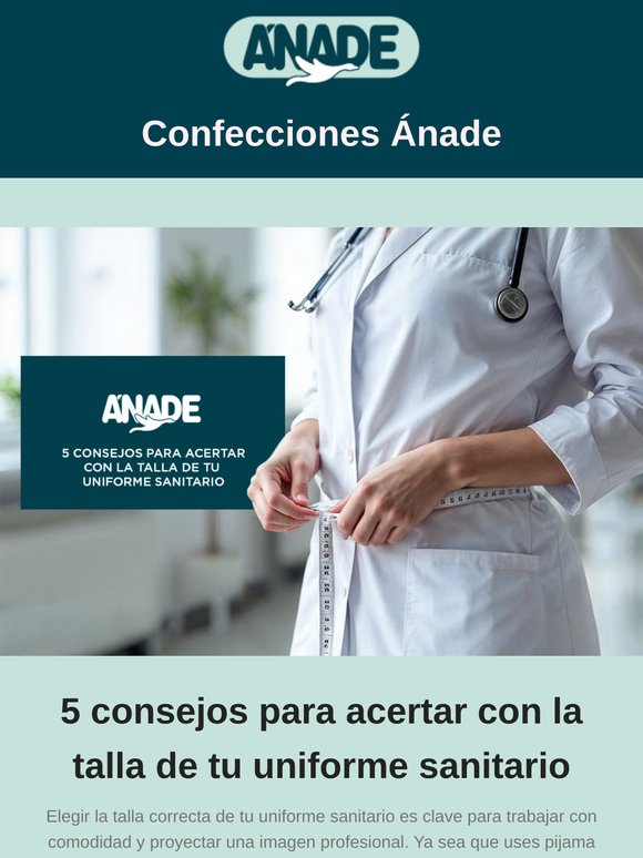 5 consejos para acertar con la talla de tu uniforme sanitario