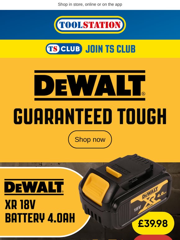Power up with DeWalt