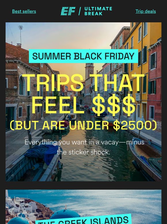 Trips under $2500 🤝 Paying over time