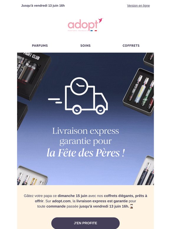 Derniers jours | Livraison garantie pour la Fête des Père 🎁💙