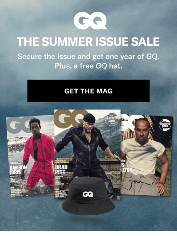 Summer Sale: Get 1 year of GQ for only $8