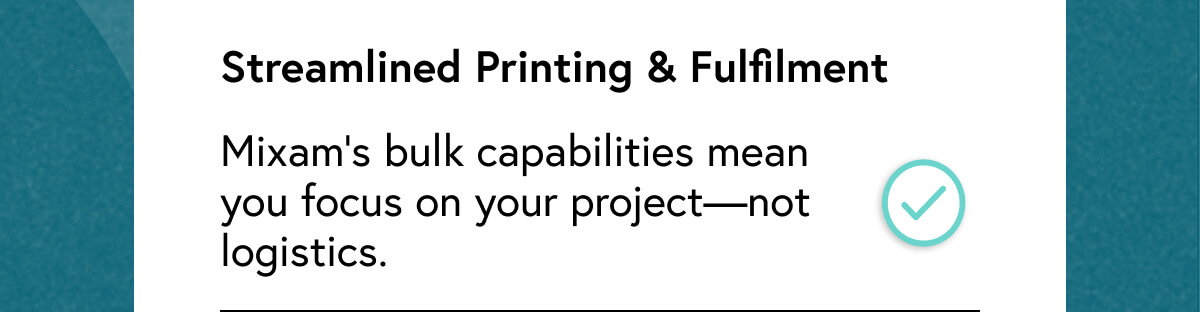 Streamlined Printing & Fulfilment