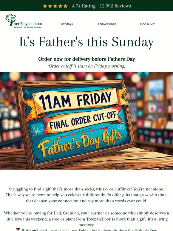 It’s Father’s Day this Sunday 🌱