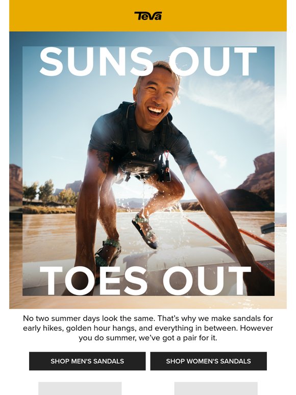Summer looks better in sandals