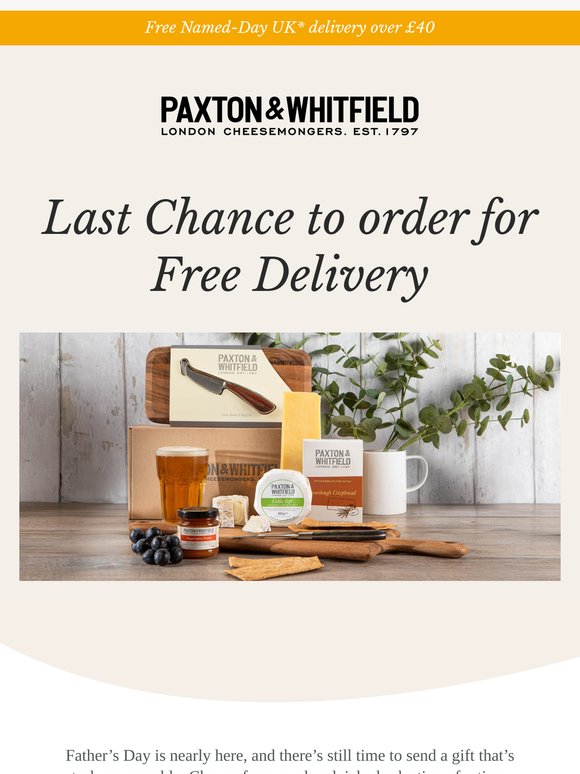 Last Chance for FREE Father’s Day Delivery