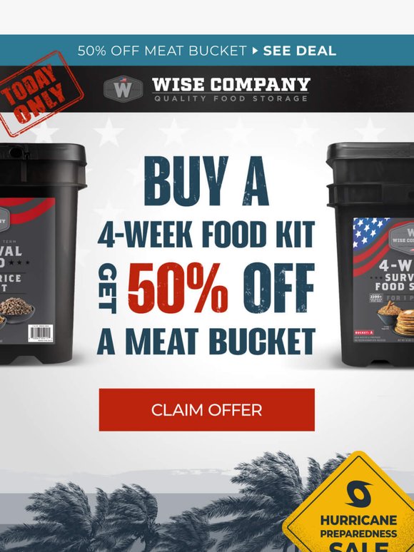 Stock Up & Save: Half Off Meat Bucket with 4-Week Kit