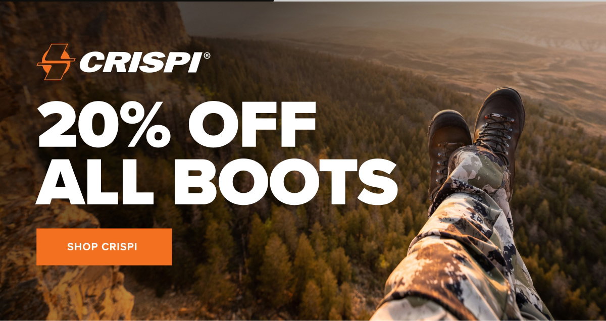 20% OFF ALL CRISPI BOOTS