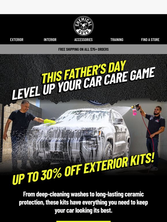 Up to 30% OFF Exterior Kits! Father's Day Deals That Shine