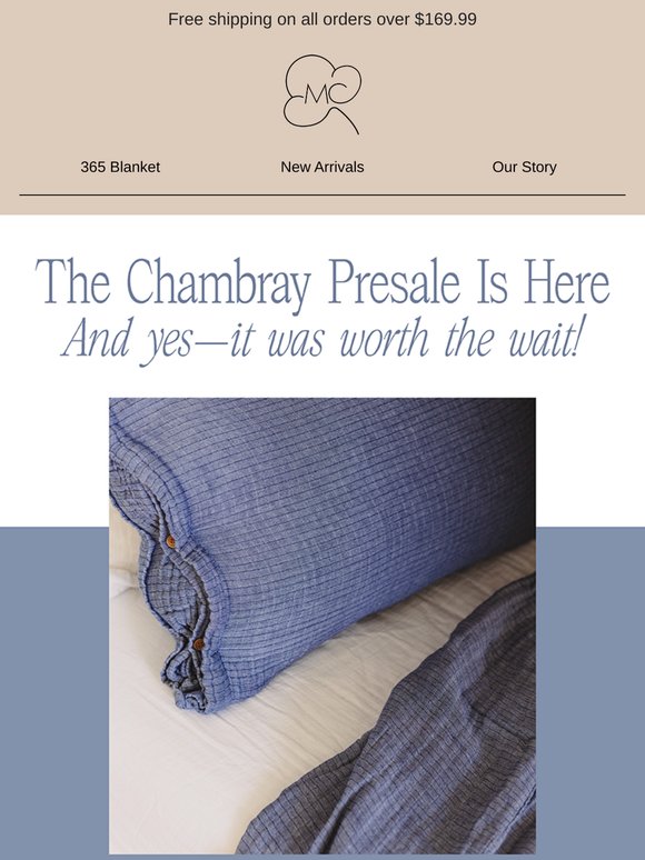 Chambray Is Finally Live! Hurry...low stock already 💙