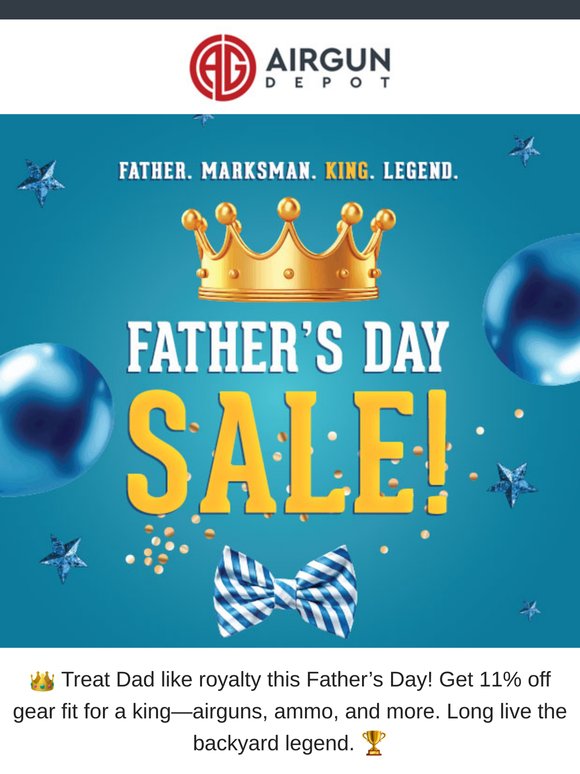 Fathers Day SALE starts NOW!