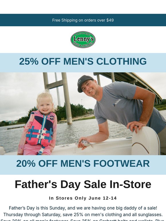 Score 25% Off for Dad's Special Day!