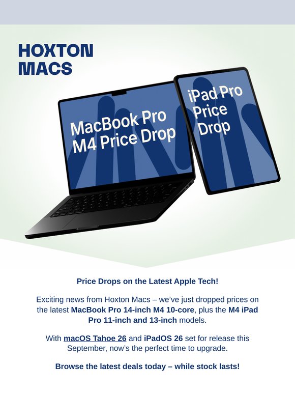 🔥 Price Drops: iPad Pro and MacBook Pro 14-inch M4!