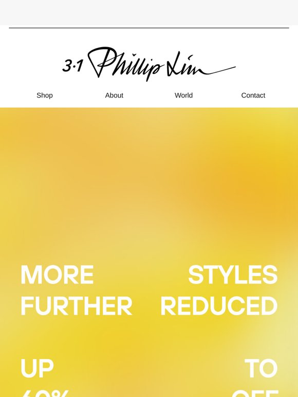 Further Reductions & New Styles Added