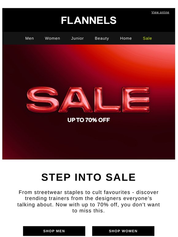 Up to 70% Off Trainers