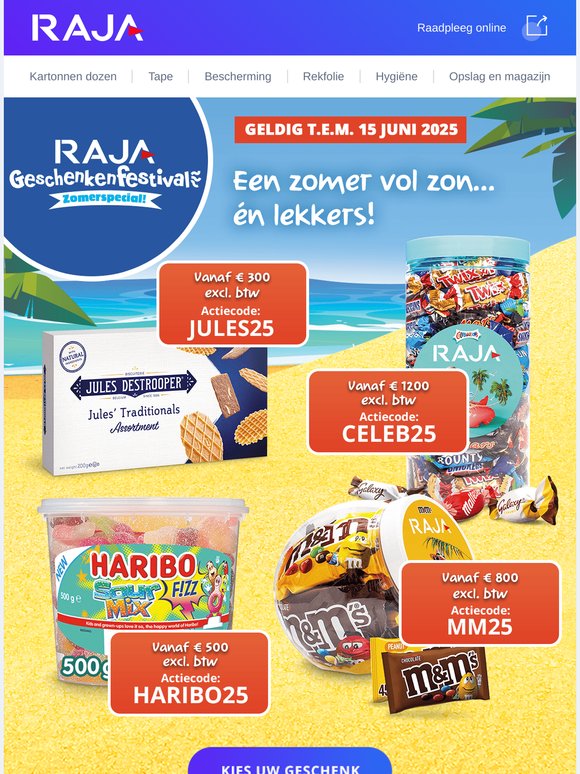 🎁 Kies nog snel uw lekker geschenk bij uw volgende bestelling