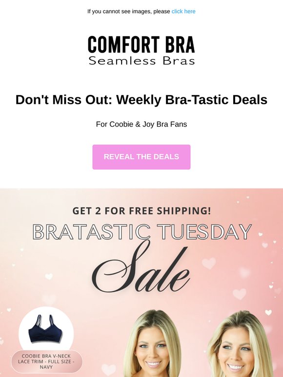 2 deals for Coobie & 2 for Joy Bra 🎉