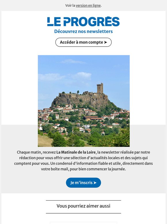Un résumé de l'actualité de votre région !