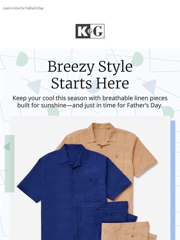 Men's Linen Separates, Hats, & Shoes Starting at $19.99