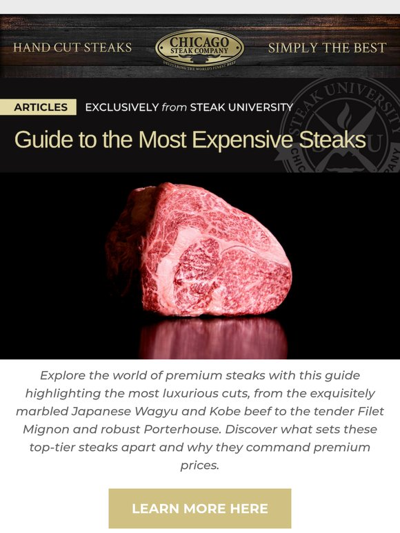 Steak Enthusiasts: Learn About the Most Expensive Steaks with Steak University 🥩