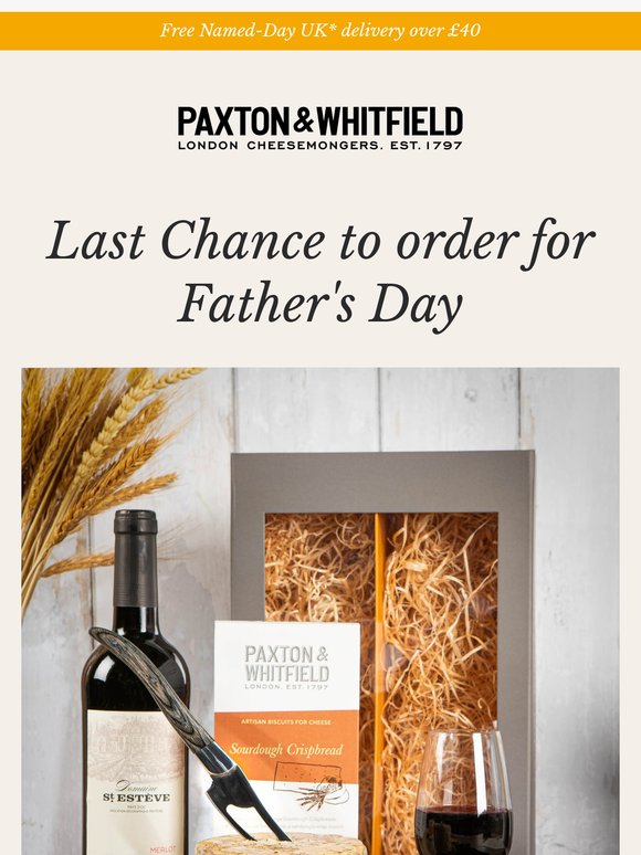 Last Chance for Father’s Day Delivery
