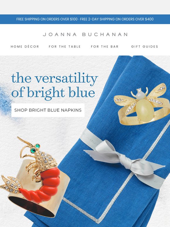 Bright Blue Napkins, Styled Your Way 💙