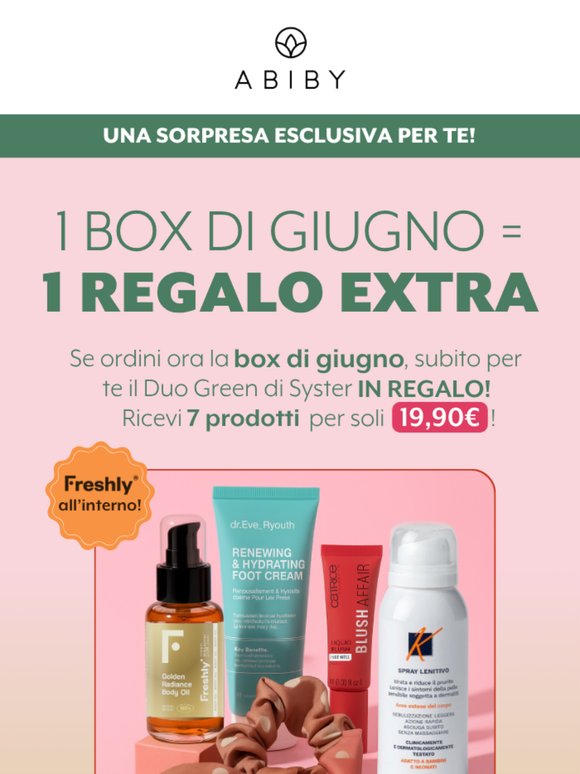 1 box giugno = 1 regalo EXTRA 🎉