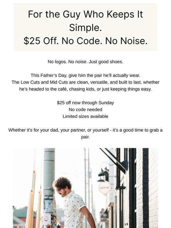 For the guy who keeps it simple.