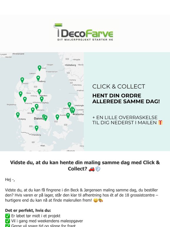 Så hurtigt går det med Click & Collect: Bestil og afhent samme dag 🎨