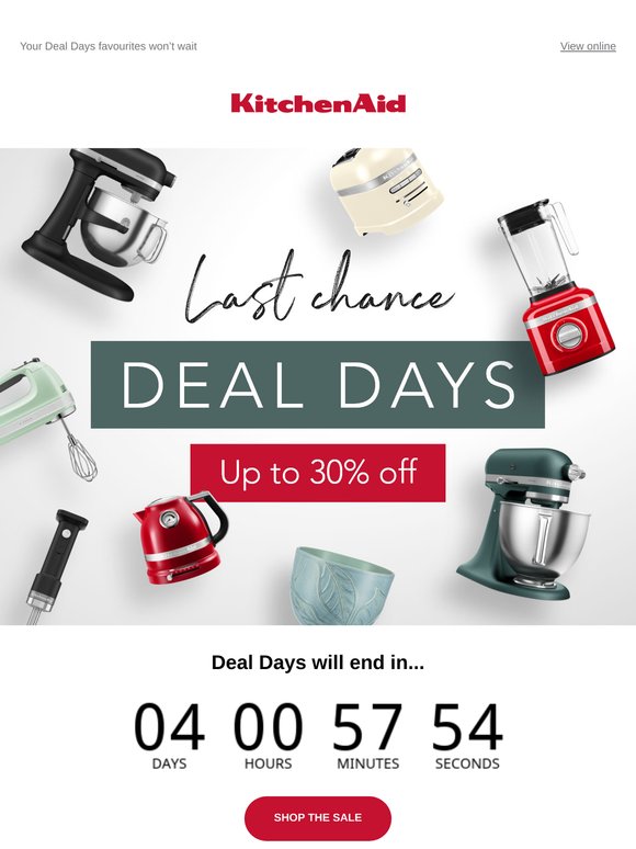 4 days left to shop, —