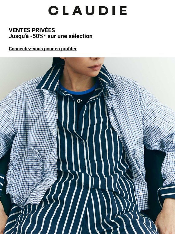 VENTES PRIVÉES I Jusqu'à -50% sur une sélection