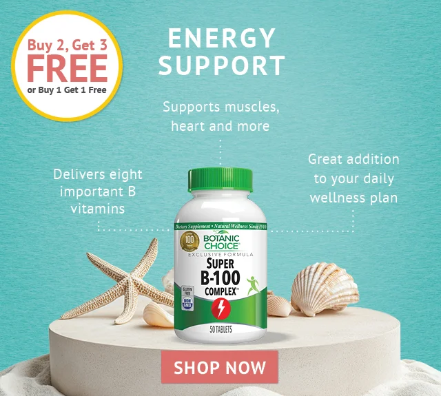 Super B-100 Complex™ - Energy Support - Buy 2, Get 3 or BOGO