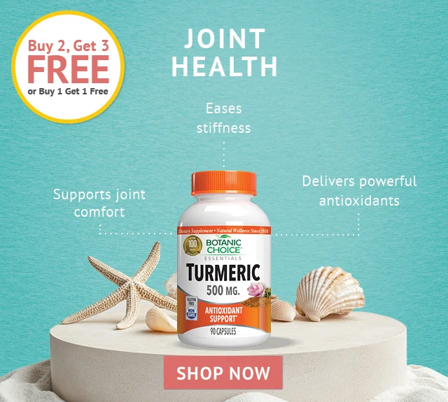 Turmeric 500 mg - Joint Health - Buy 2, Get 3 or BOGO