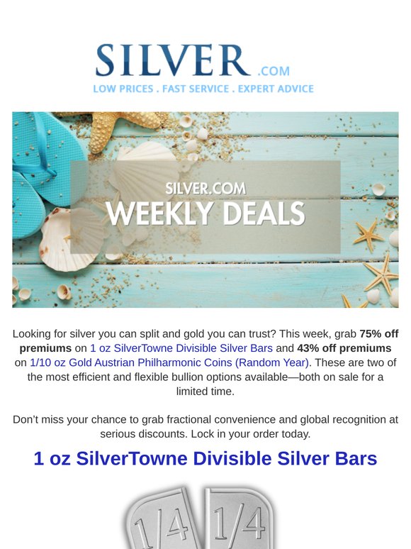 Split It or Stack It: Huge Savings on Divisible Silver & Gold Philharmonics