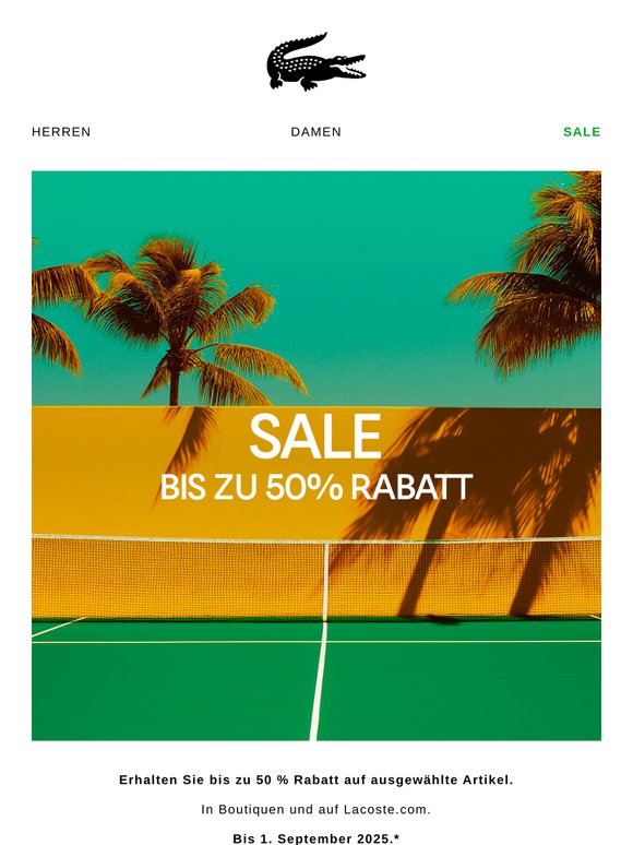 Sale : Bis zu 50% Rabatt