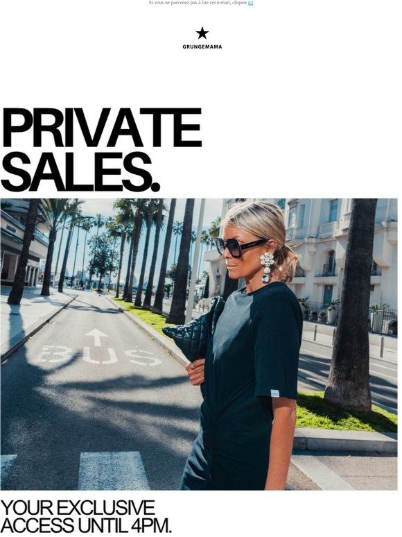 Your exclusive access to Private Sales!