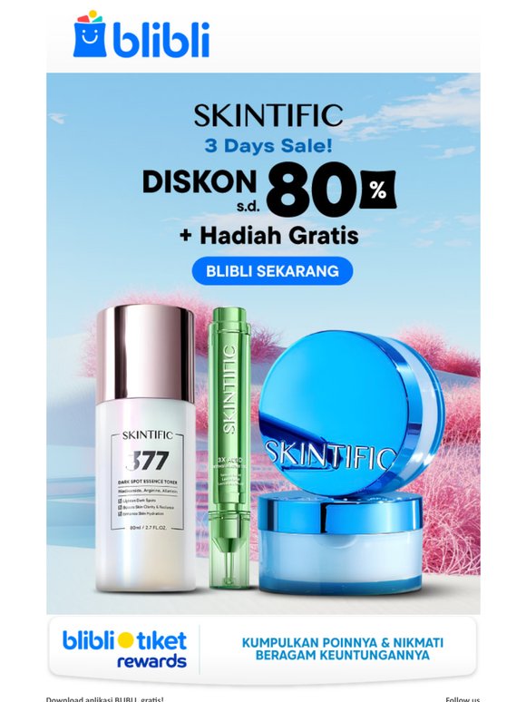 —, Yuk Intip 3 Hari Diskon Skintific😍
