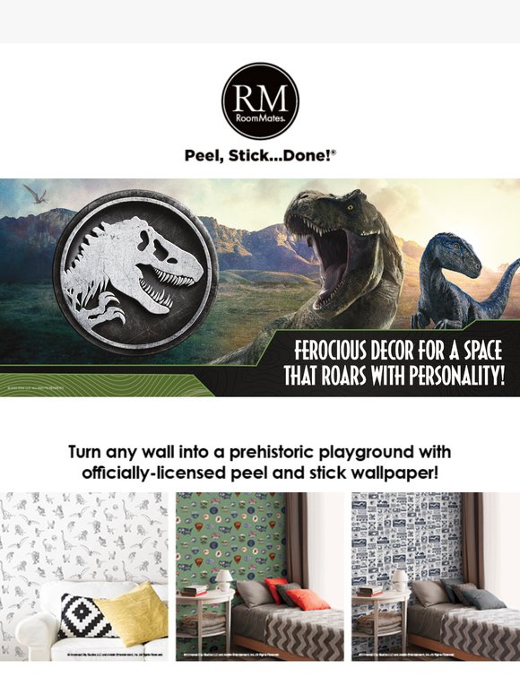 🦖 Celebrate Jurassic June with RoomMates Decor!