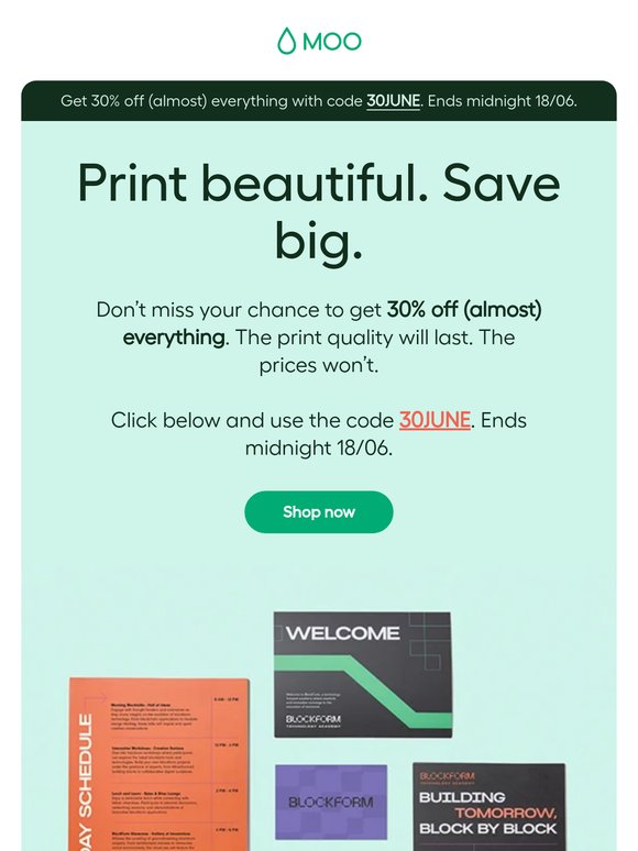Your 30% off is waiting ⏳