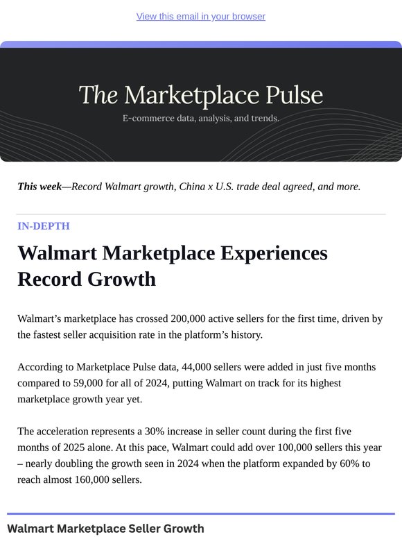 Walmart Marketplace Experiences Record Growth