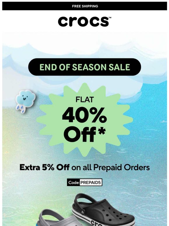 Just for you! FLAT 40% OFF + Extra 5% OFF