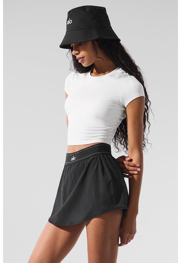 Alosoft Crop Finesse Short Sleeve - White - White / S